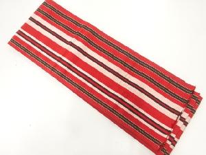 本場筑前博多縞模様織出し半幅帯